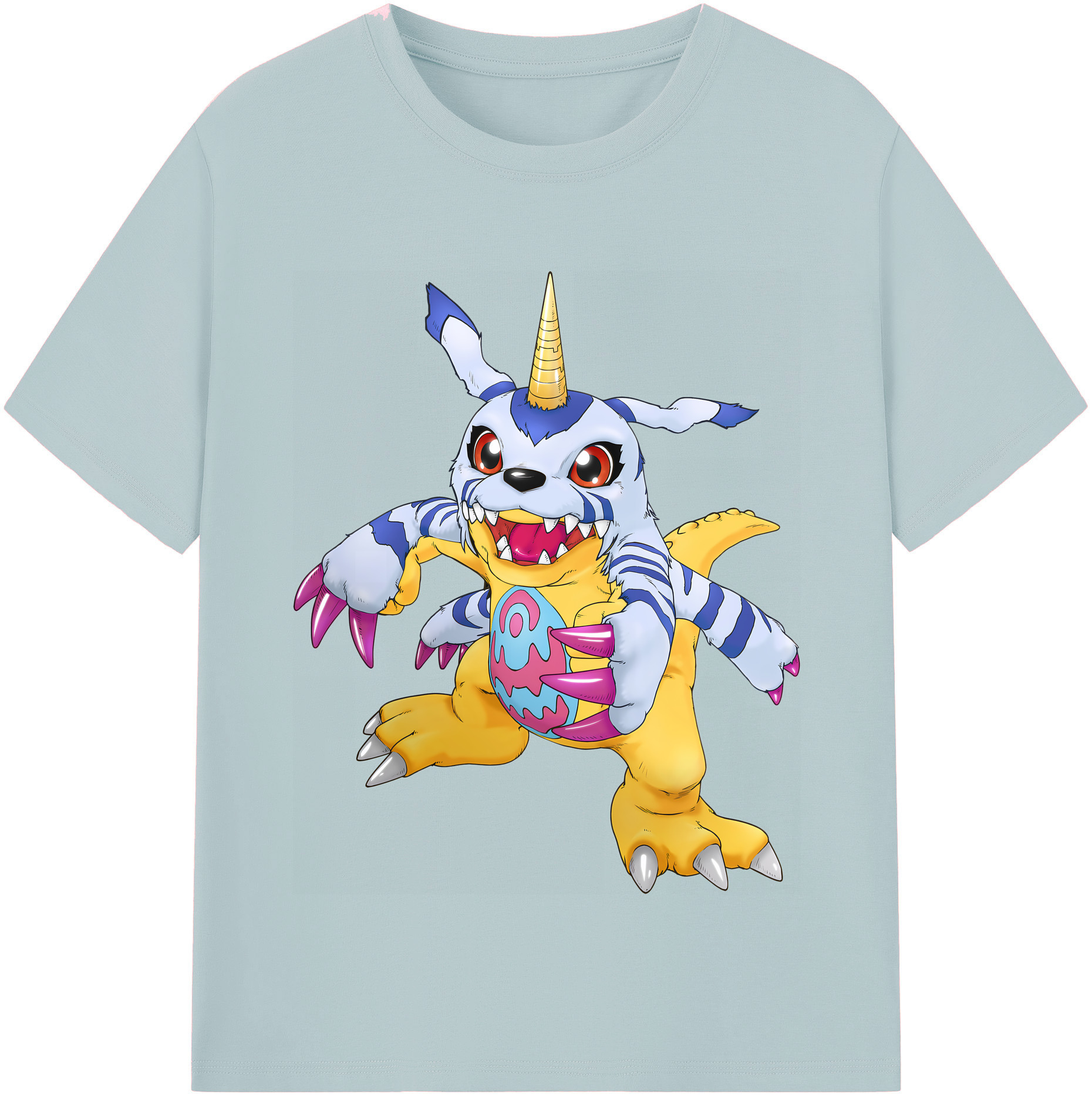 （画像用） Digimon デジタルモンスター/デジモン 綿100％半袖Tシャツ（フロントプリント）